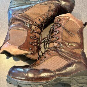 ~~Cabelas Gore-Tex Men’s 13M Brown Leather Hiking/Hunting/Work Boots 81-2519...v